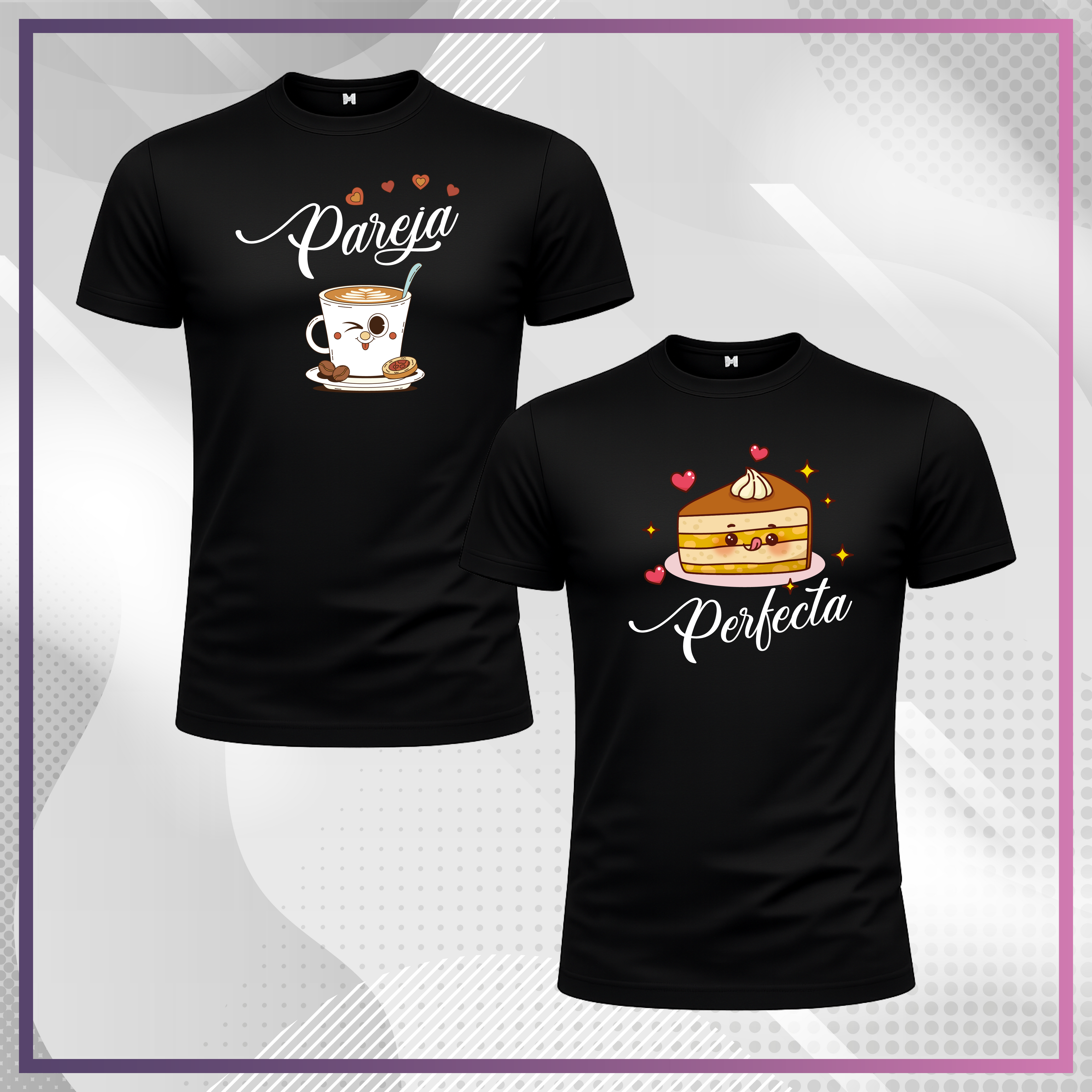 POLERA PACK PAREJA PERFECTA